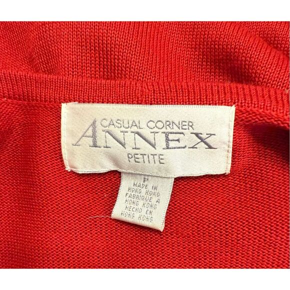 Casual Corner Ballerina Wrap Sweater Red Sz. PS Substantial Holidays - Picture 8 of 10